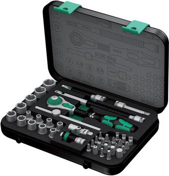 Wera 8100 SA 2 Zyklop Speed ​​ratchet set, 1/4" drive, metric, 42 pieces