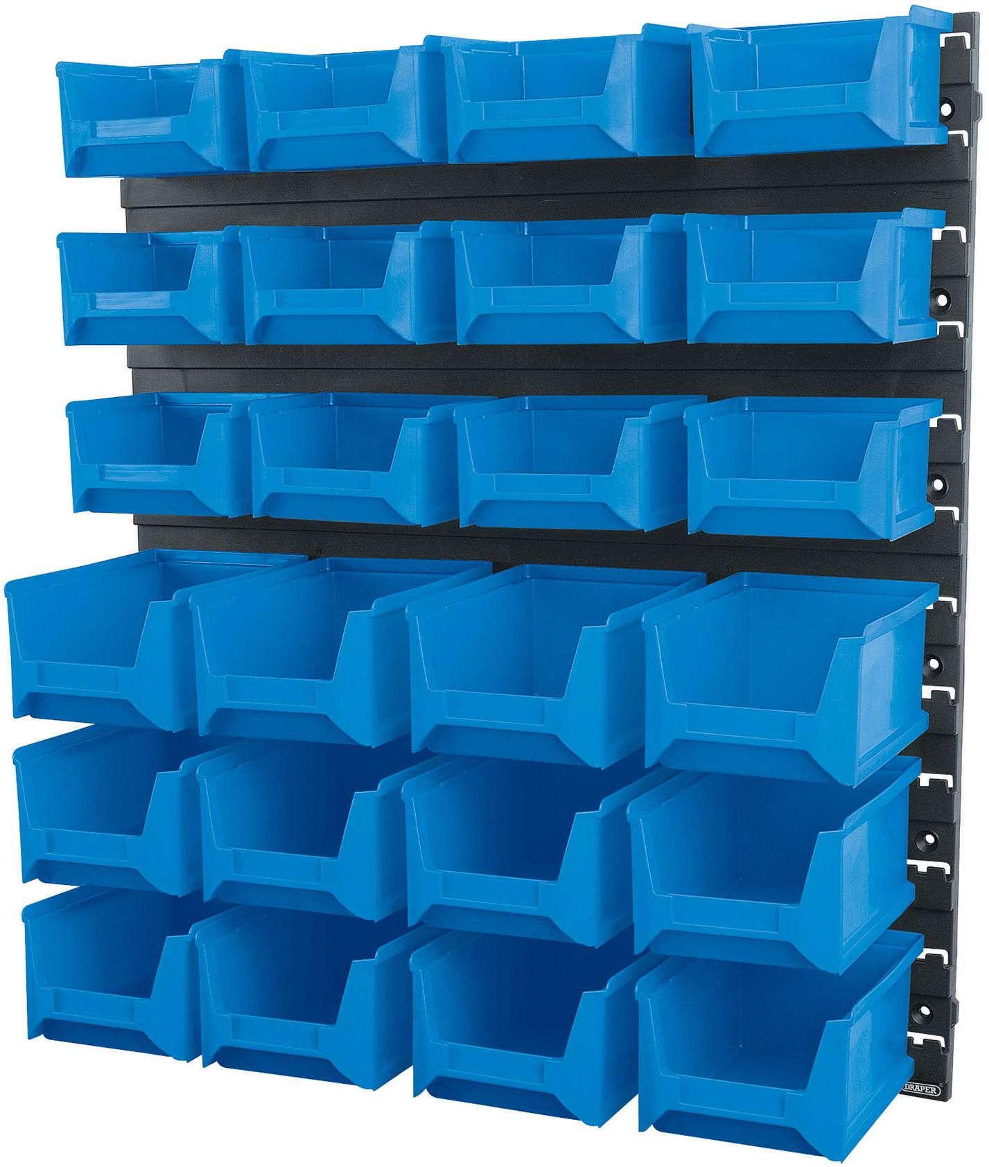 24 Bin Wall Storage Unit, Small/Medium Bins