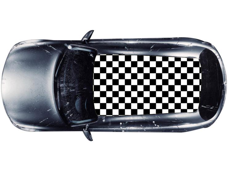 LuxCar Printed Roof Wrap - Checkered