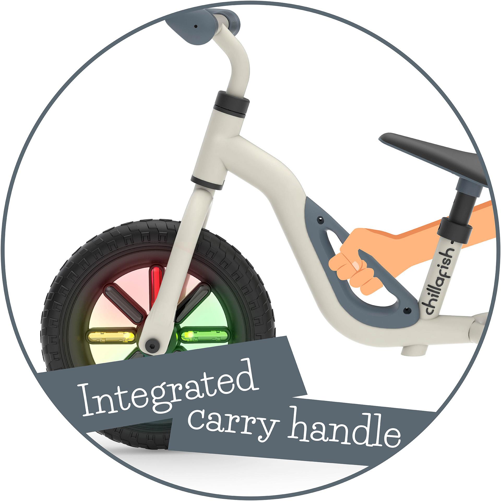 Chillafish Charlie Glow Balance Bike, Beige - 10" Wheel