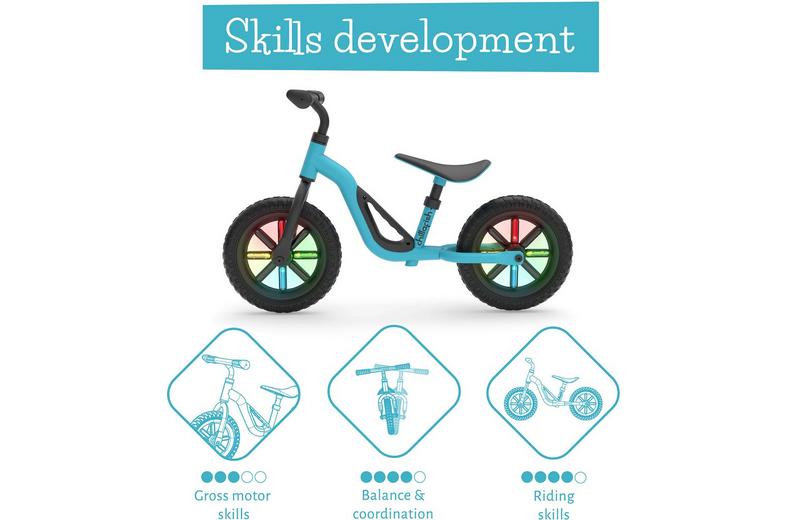 Chillafish Charlie Glow Balance Bike, Sky Blue - 10" Wheel Chillafish Charlie Glow Balance Bike, Sky Blue - 10" Wheel
