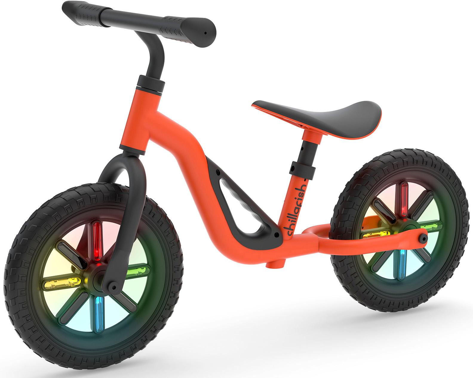 Chillafish Charlie Glow Balance Bike - 10 Inch Wheel - Orange