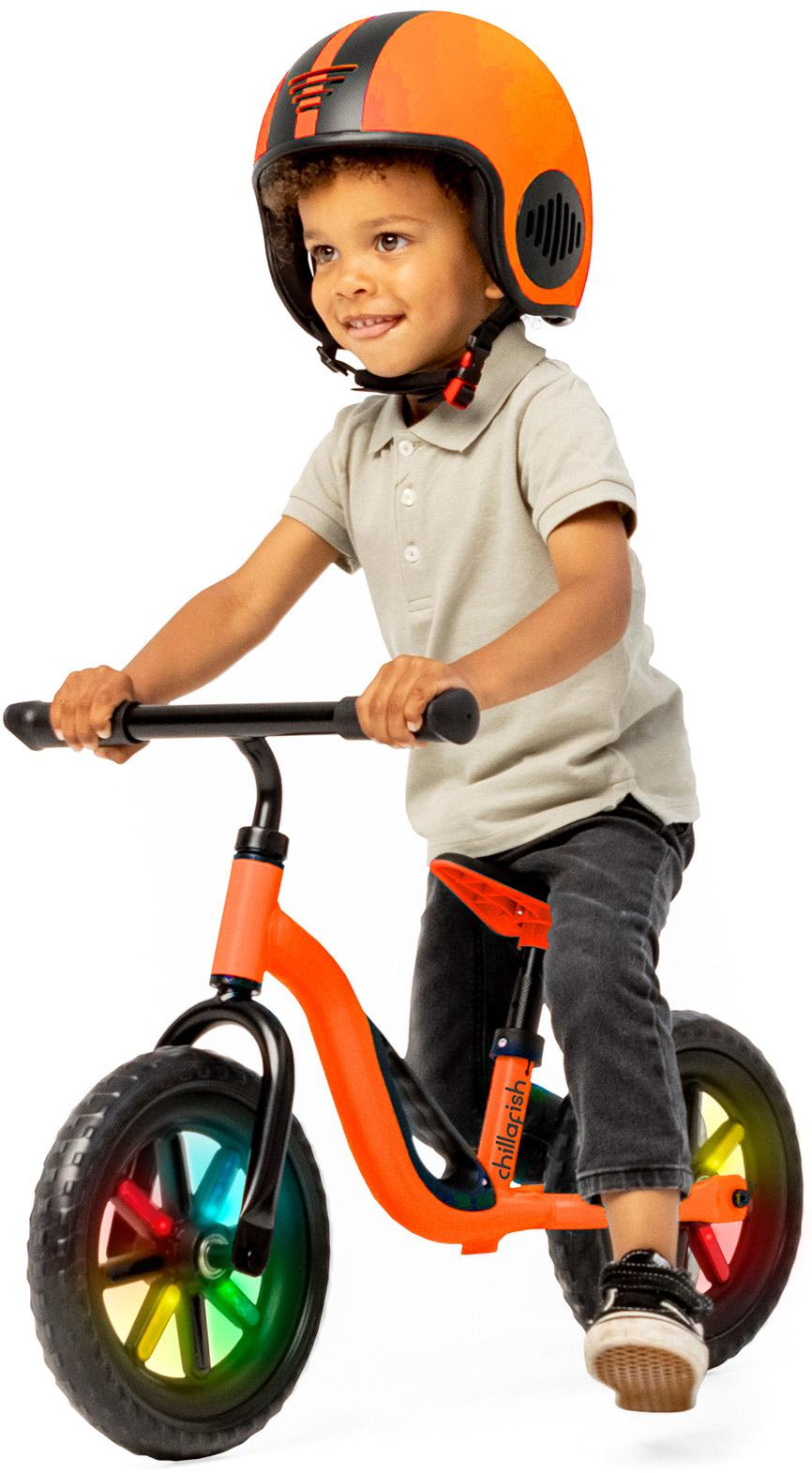 Chillafish Charlie Glow Balance Bike - 10" Wheel - Orange