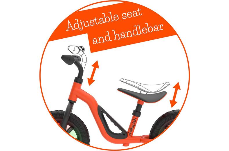 Chillafish Charlie Glow Balance Bike - 10" Wheel - Orange Chillafish Charlie Glow Balance Bike - 10" Wheel - Orange