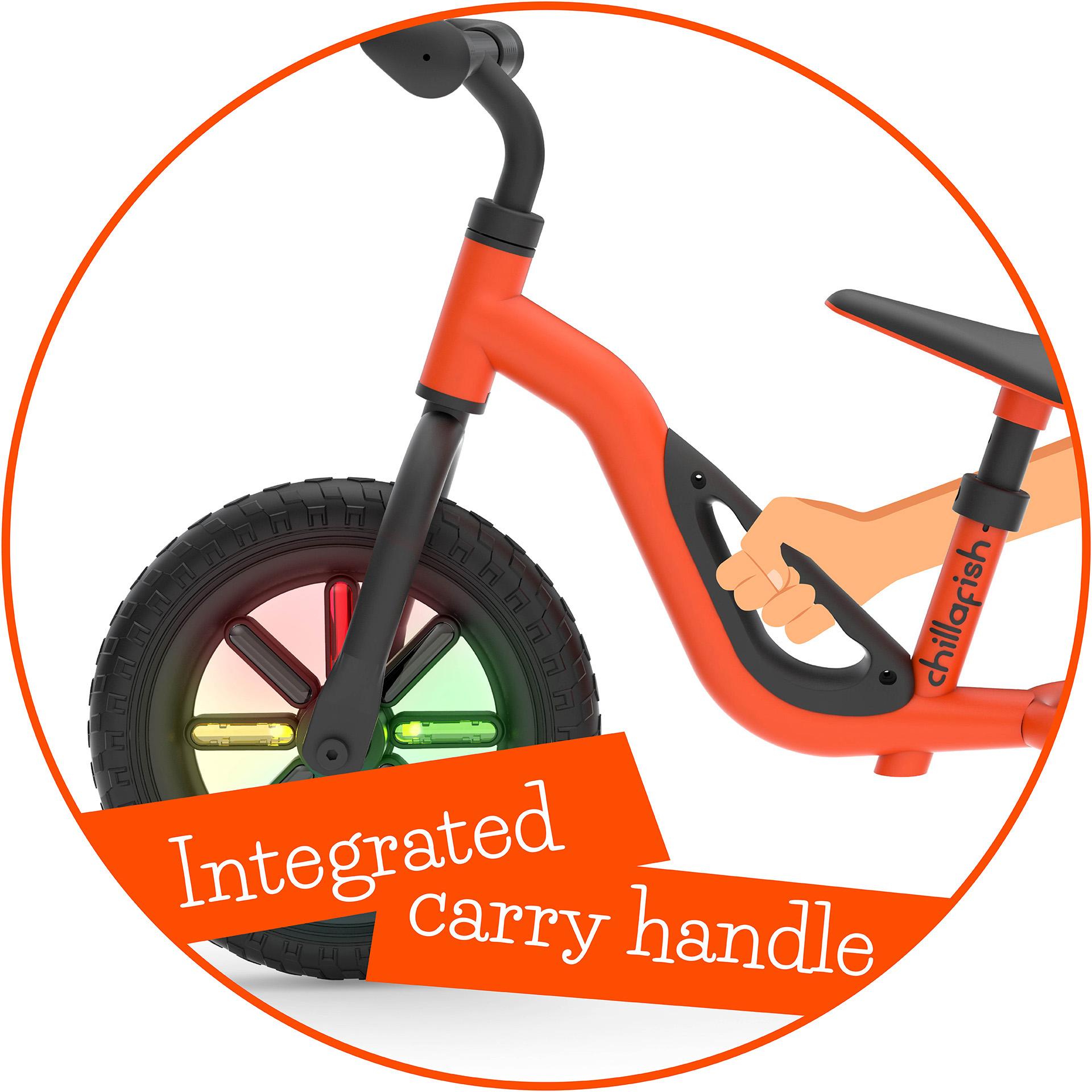 Chillafish Charlie Glow Balance Bike - 10" Wheel - Orange