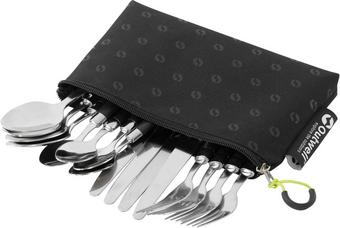 Outwell 4 Person Cutlery set with Pouch - Black