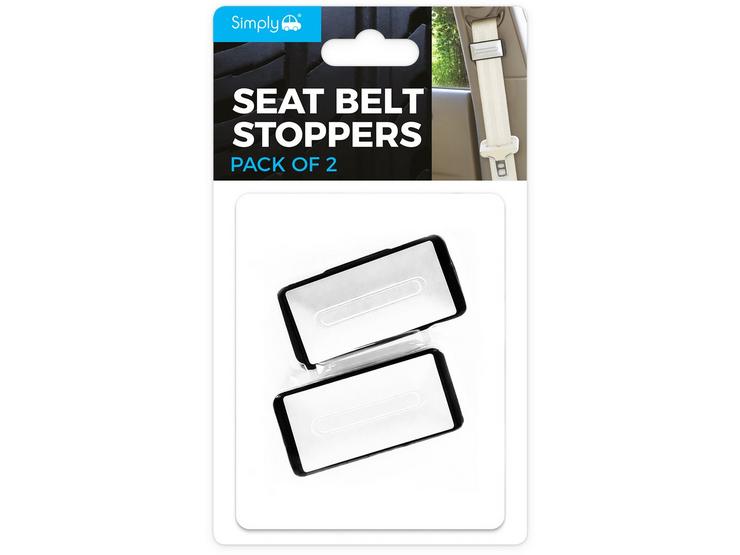 Carpoint Seat Belt Stoppers x2