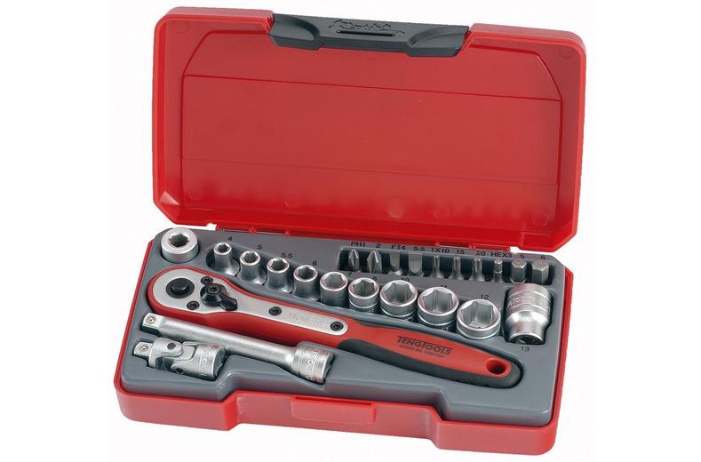 Teng 24 Piece 1/4" Drive Socket Set Teng 24 Piece 1/4" Drive Socket Set