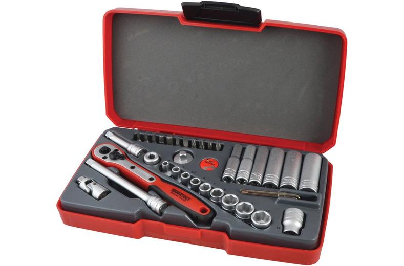 Teng 36 Piece 1/4" Drive Socket Set Teng 36 Piece 1/4" Drive Socket Set