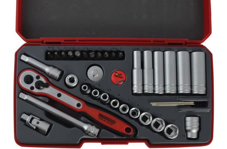 Teng 36 Piece 1/4" Drive Socket Set Teng 36 Piece 1/4" Drive Socket Set