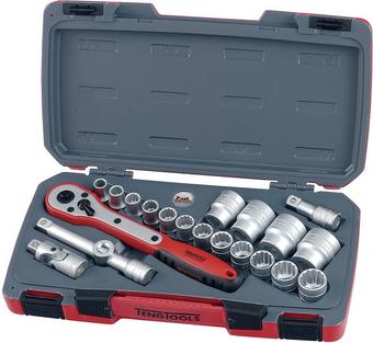 Teng 21 Piece 1/2" Drive Socket Set