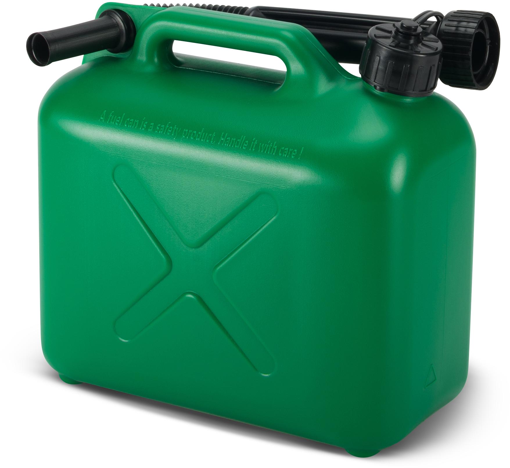 Halfords 5L Plastic Fuel Can - Green