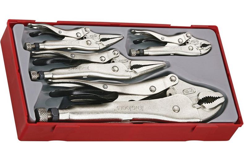 Teng 5 Piece Power Grip Plier Set Teng 5 Piece Power Grip Plier Set