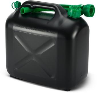 Halfords 10L Fuel Can with Air Vent - Black