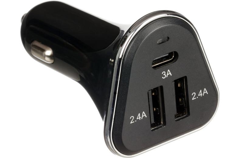 USB-C and Dual USB In-Car Charger USB-C and Dual USB In-Car Charger