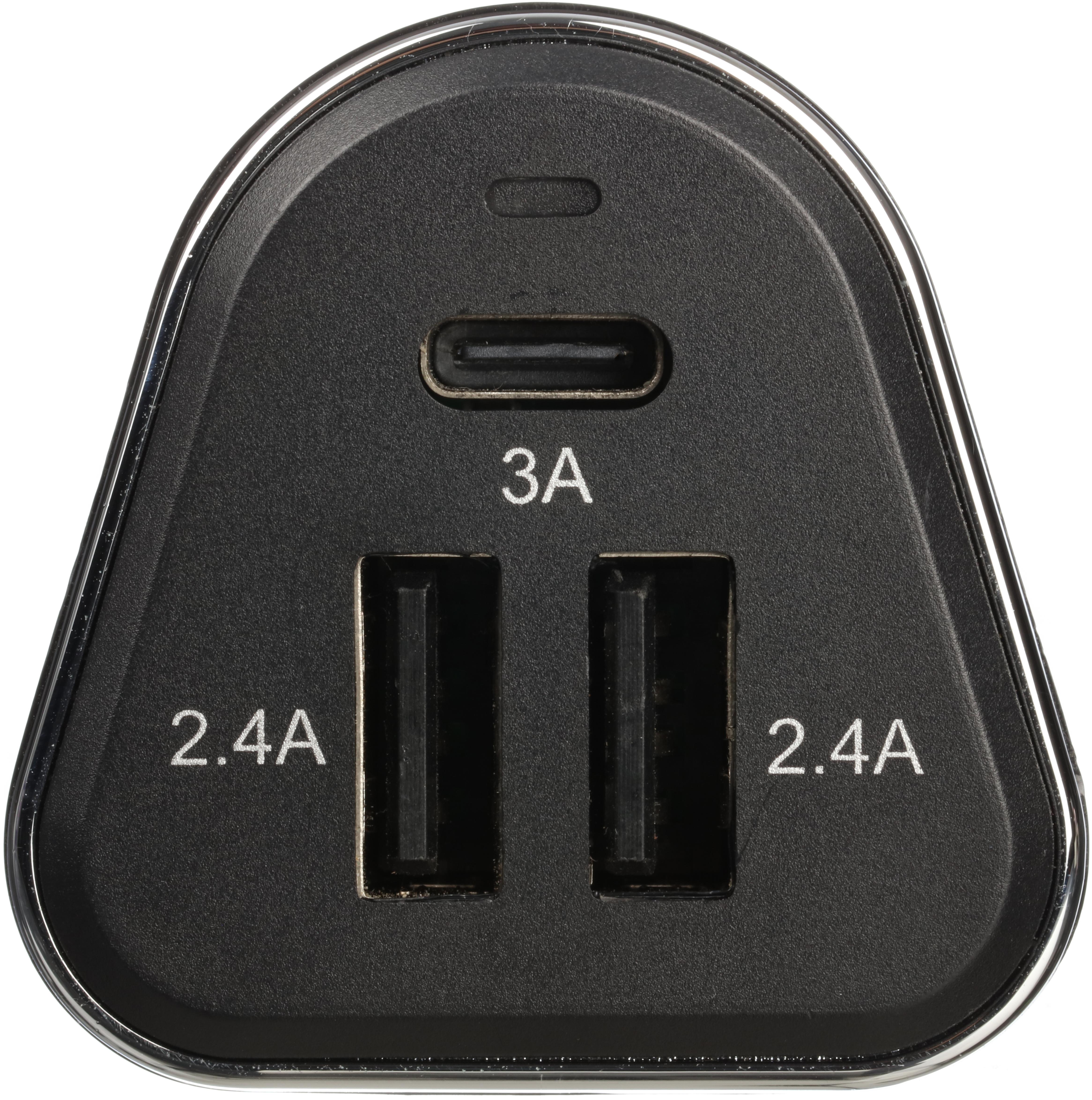 USB-C and Dual USB In-Car Charger