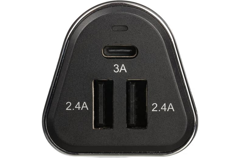 USB-C and Dual USB In-Car Charger USB-C and Dual USB In-Car Charger