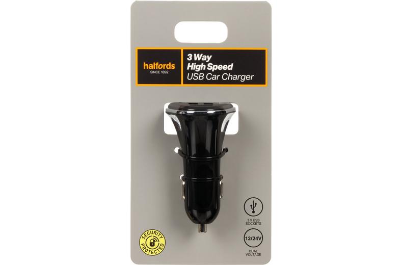 3 Way High Speed USB Car Charger 3 Way High Speed USB Car Charger