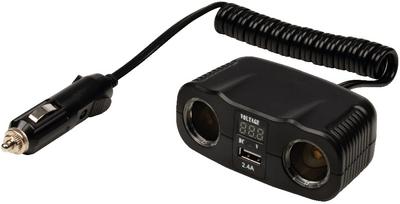 2 x 12V Power Sockets with USB 2 x 12V Power Sockets with USB