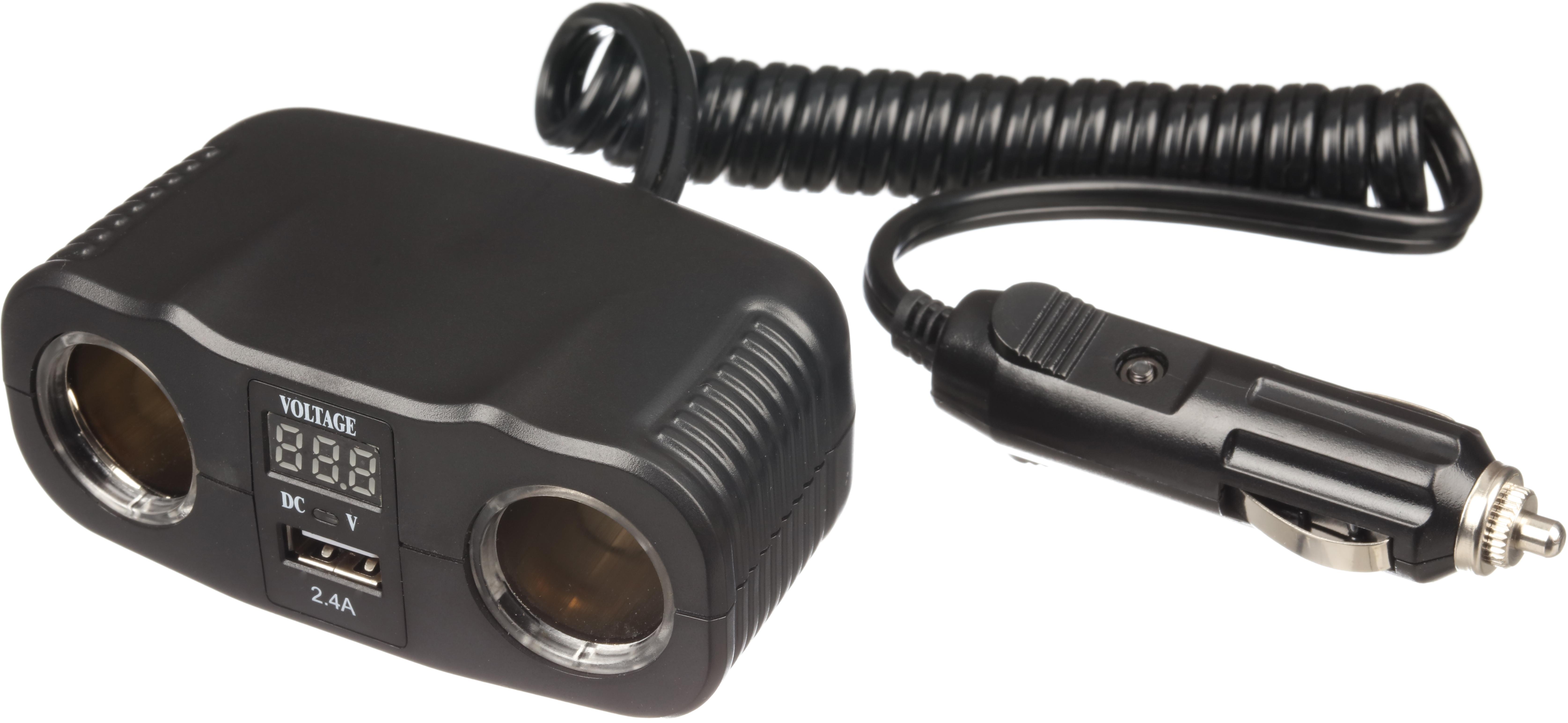 2 x 12V Power Sockets with USB