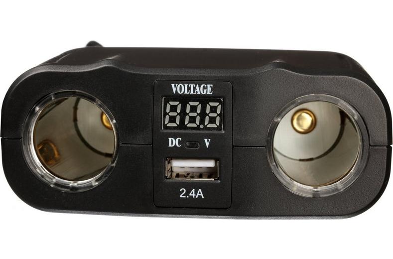 2 x 12V Power Sockets with USB 2 x 12V Power Sockets with USB