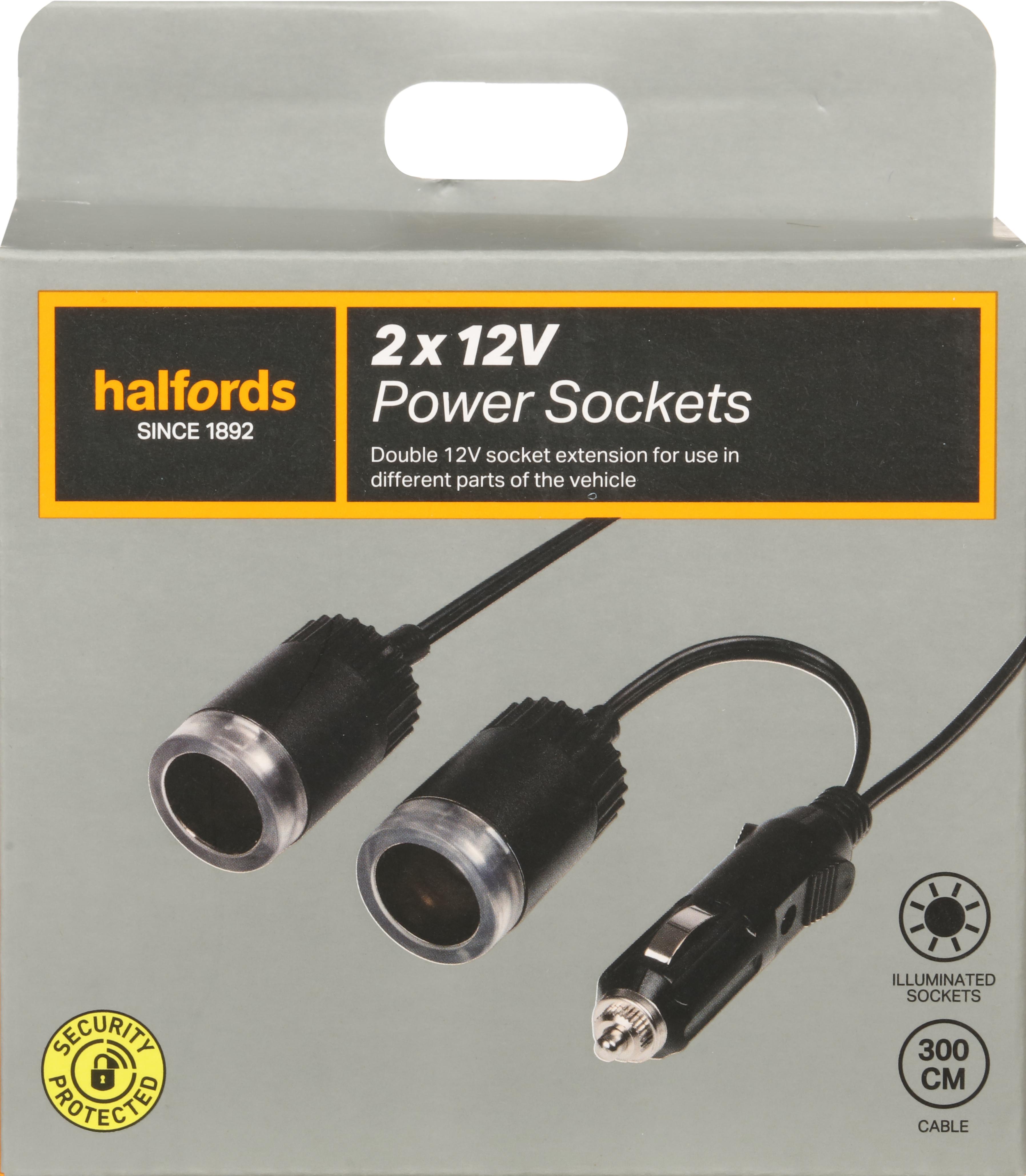 2× 12V Power Sockets