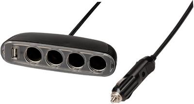 4 x 12V Power Sockets + 1 x USB 4 x 12V Power Sockets + 1 x USB