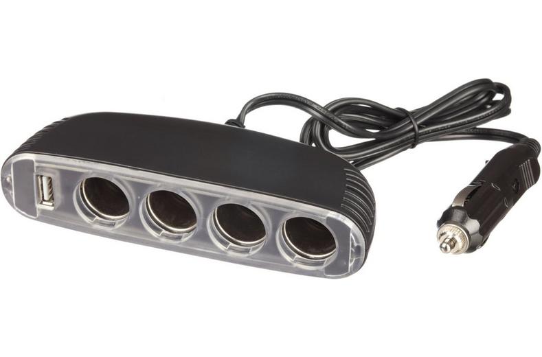 4 x 12V Power Sockets + 1 x USB 4 x 12V Power Sockets + 1 x USB