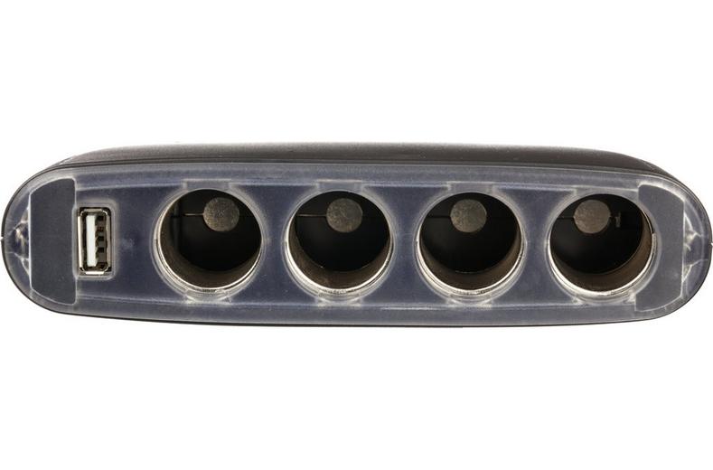 4 x 12V Power Sockets + 1 x USB 4 x 12V Power Sockets + 1 x USB