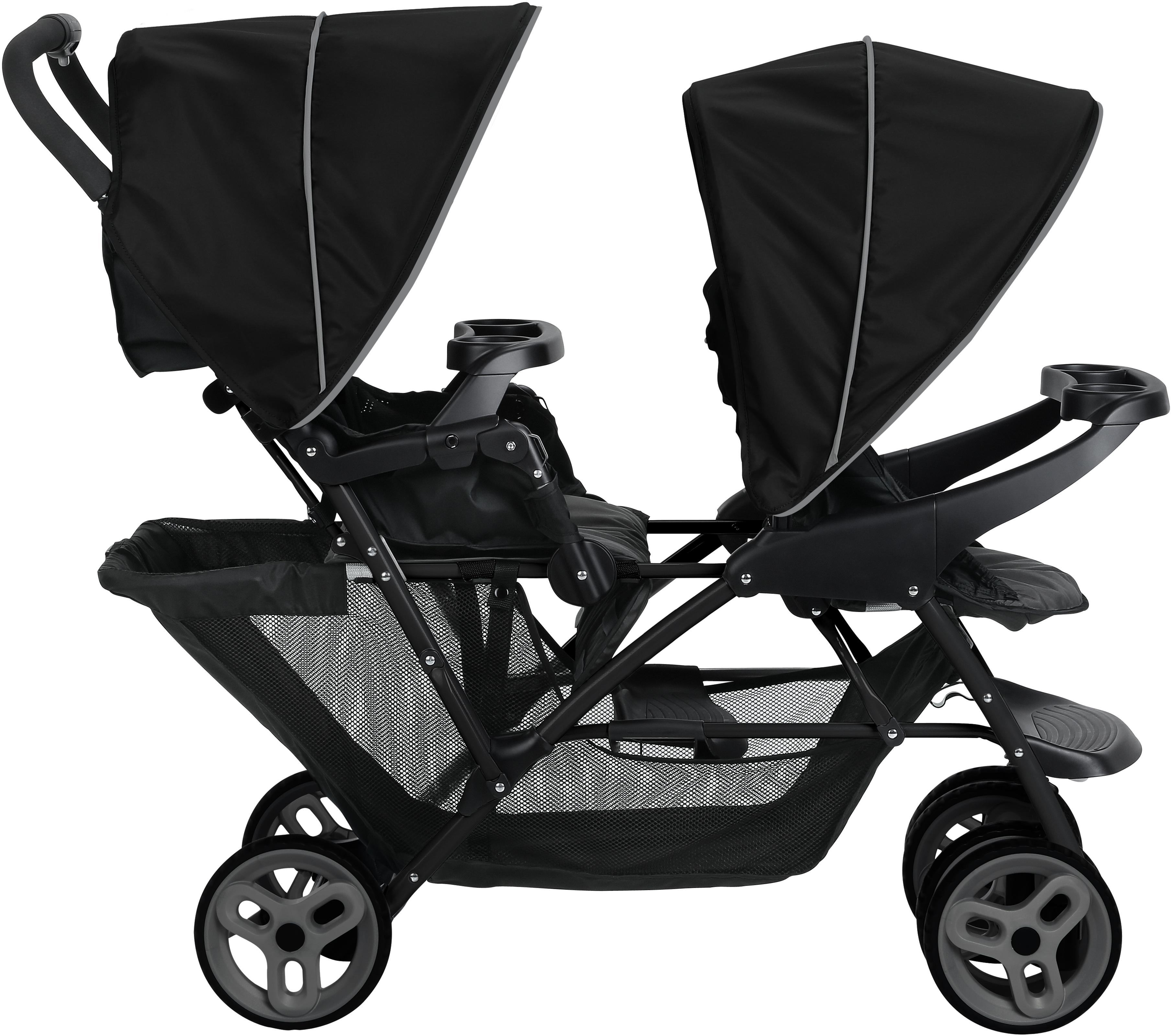 Graco Stadium Duo® Tandem Pushchair - Black/Grey