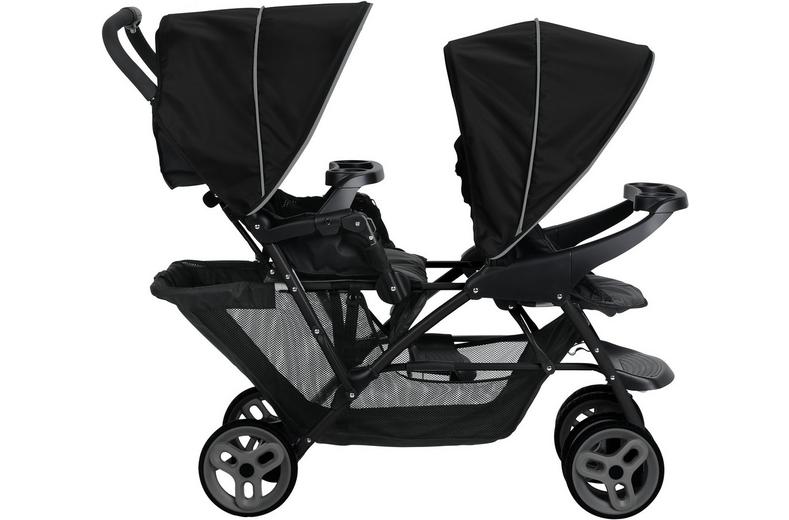 Graco Stadium Duo® Tandem Pushchair - Black/Grey Graco Stadium Duo® Tandem Pushchair - Black/Grey