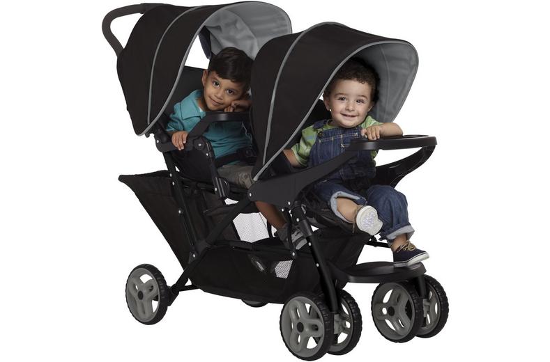 Graco Stadium Duo® Tandem Pushchair - Black/Grey Graco Stadium Duo® Tandem Pushchair - Black/Grey