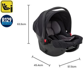 Graco SnugEssentials™ i-Size R129 Infant Car Seat - Midnight Black