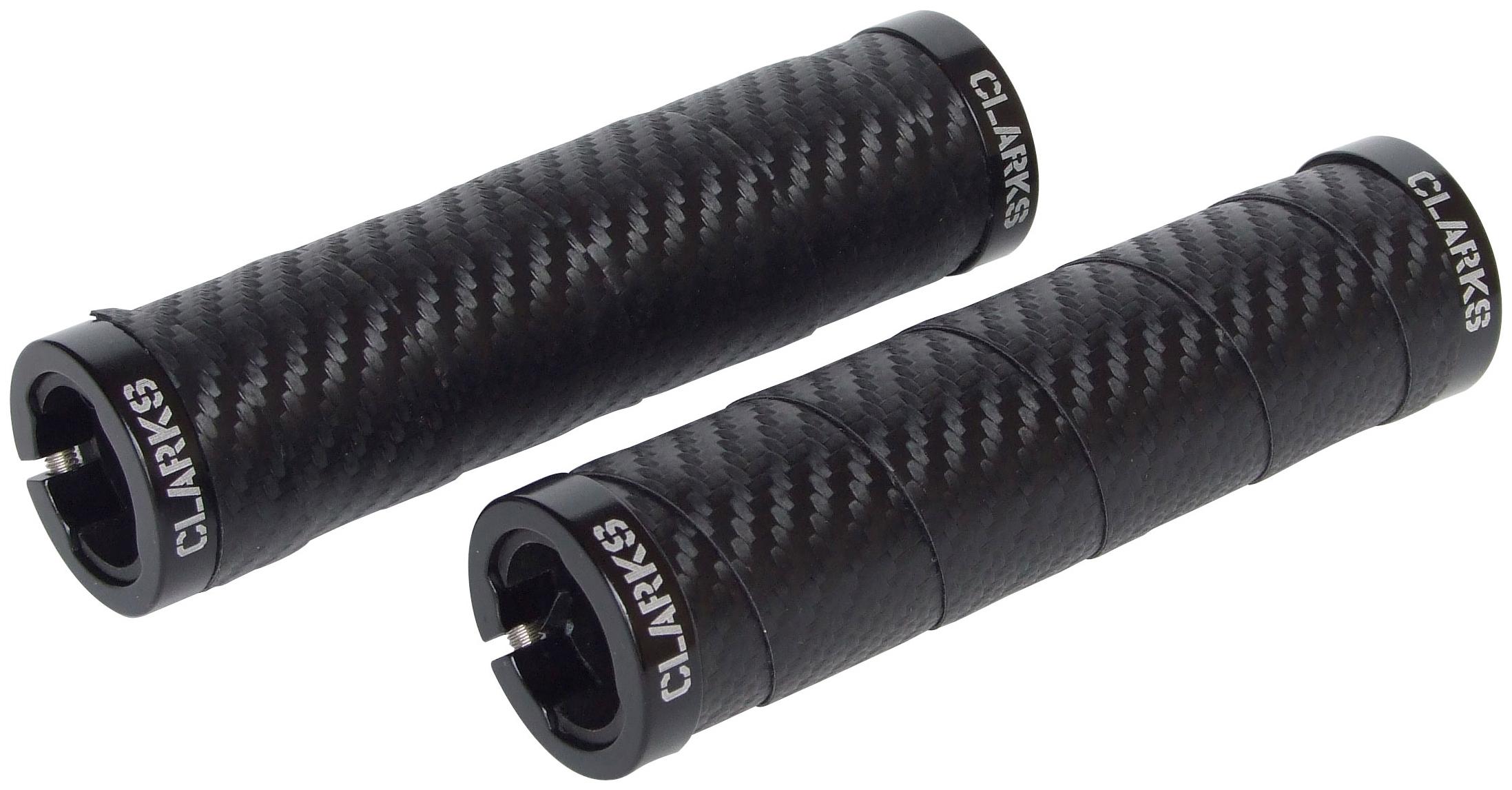 Clarks Lock-On Grips - Carbon Effect