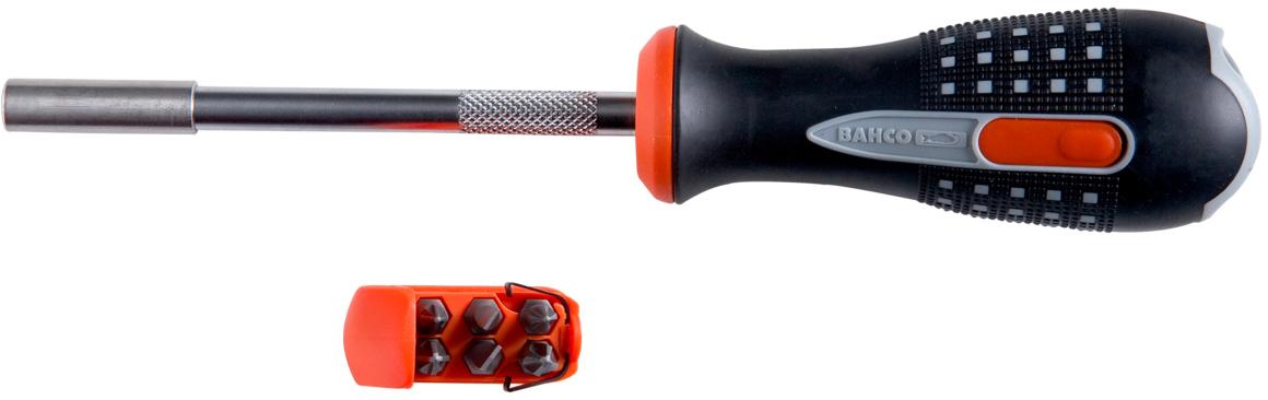 Bahco 808050 Ratchet S/Driver + 6 Bits