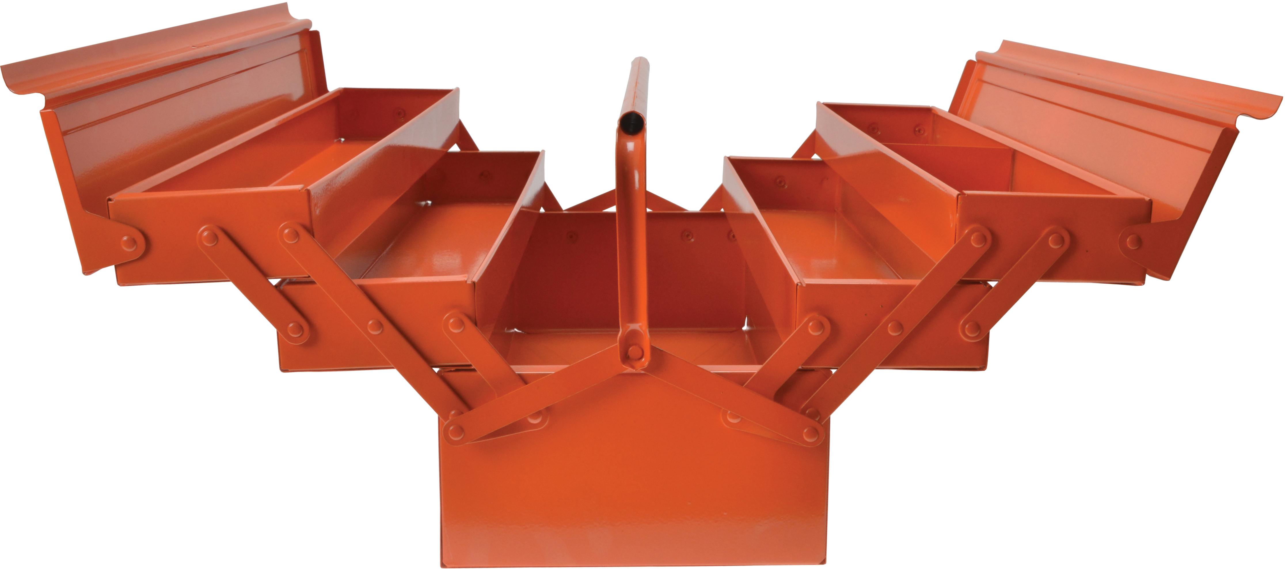 Bahco Orange Metal Cantilever Toolbox 22in