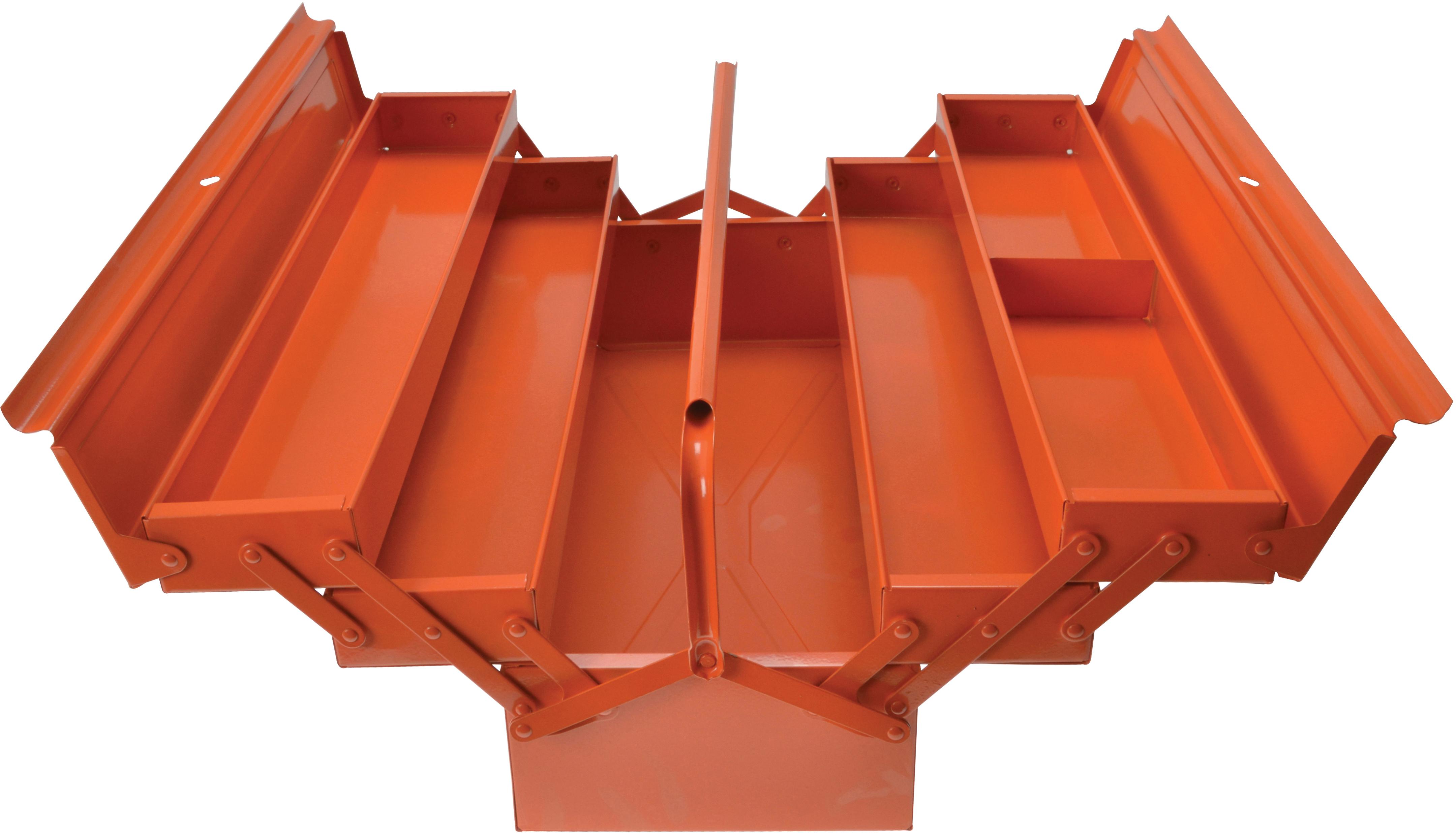 Bahco Orange Metal Cantilever Toolbox 22in