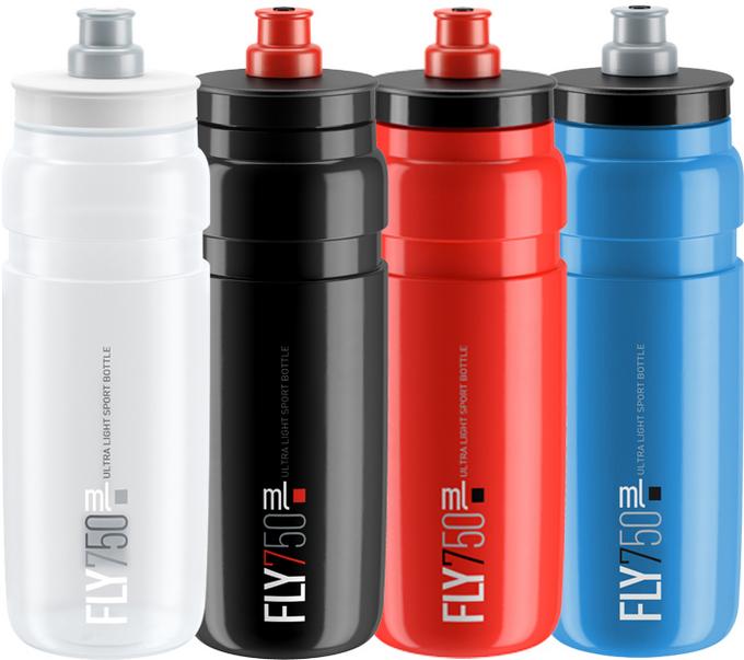 Elite Water Bottle Jet Clear/Red 750 ml