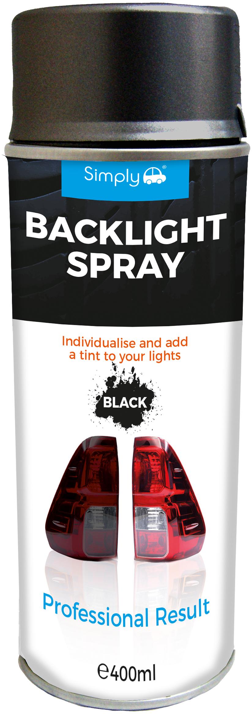 Simply Back Light Spray Black 400ml