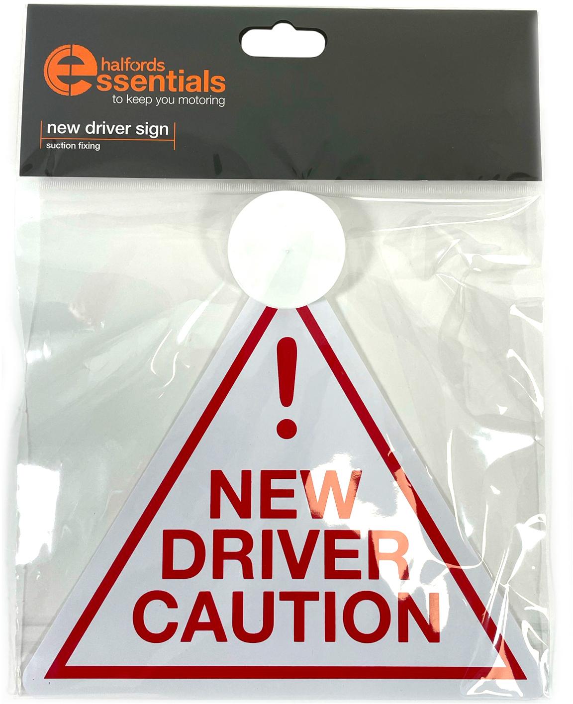 Halfords New Driver Sign