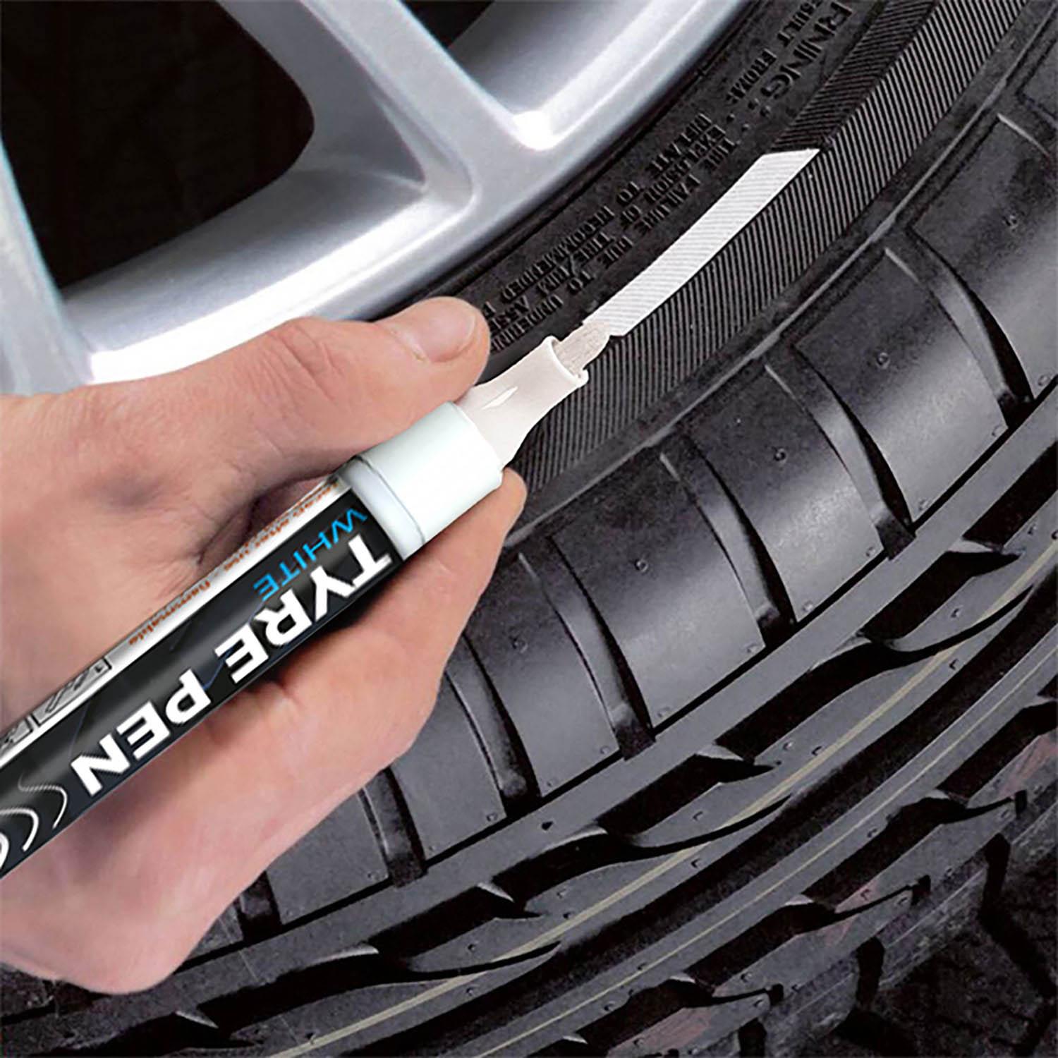 White Tyre Pen Marker