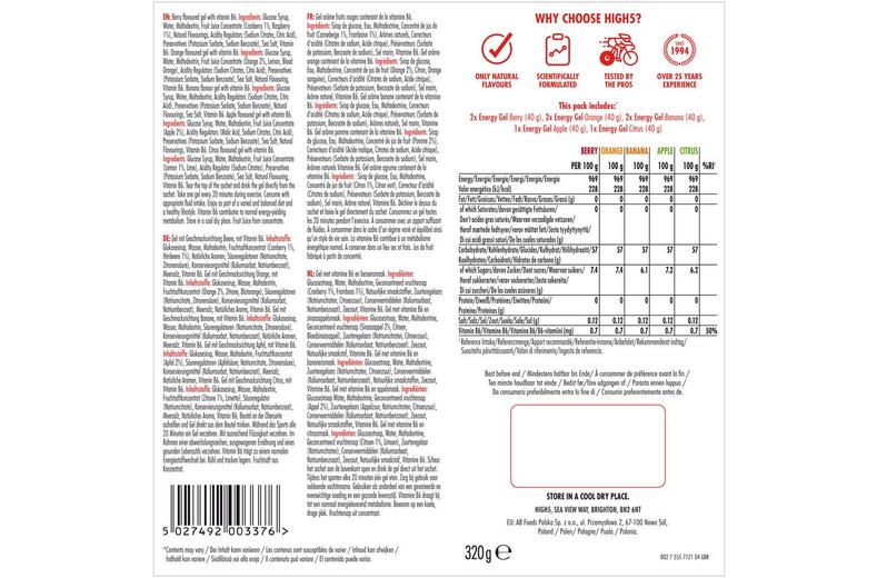 HIGH5 Gel Taster Pack HIGH5 Gel Taster Pack