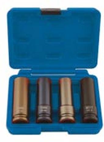 Laser Wheel Nut Socket Set 4Pc