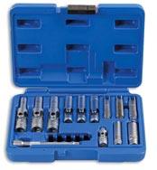 Laser Specialist Thin Wall Glow Plug Socket Set 1/4"D, 3/8"D 18pc