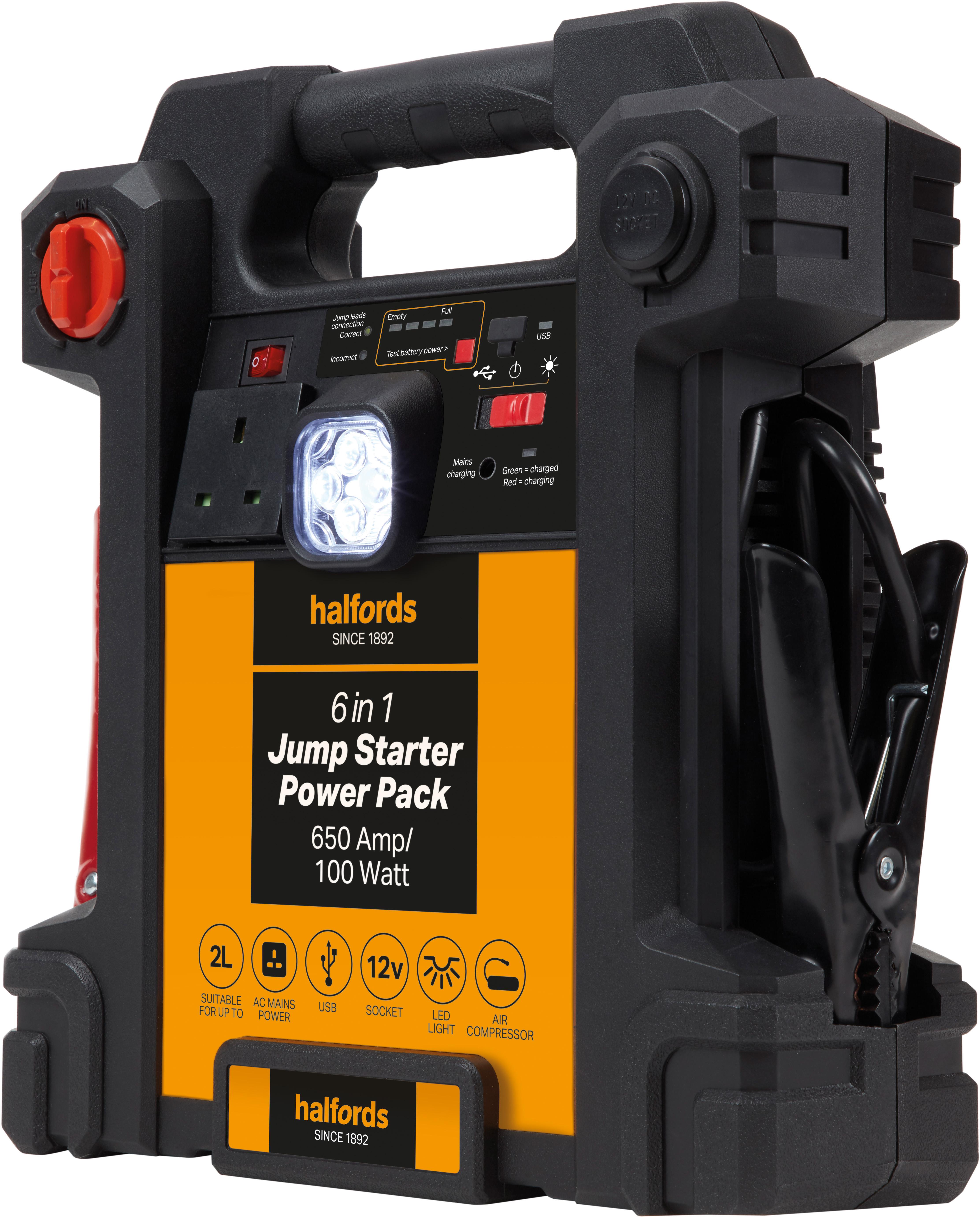 Halfords 6-In-1 Jump Starter Power Pack