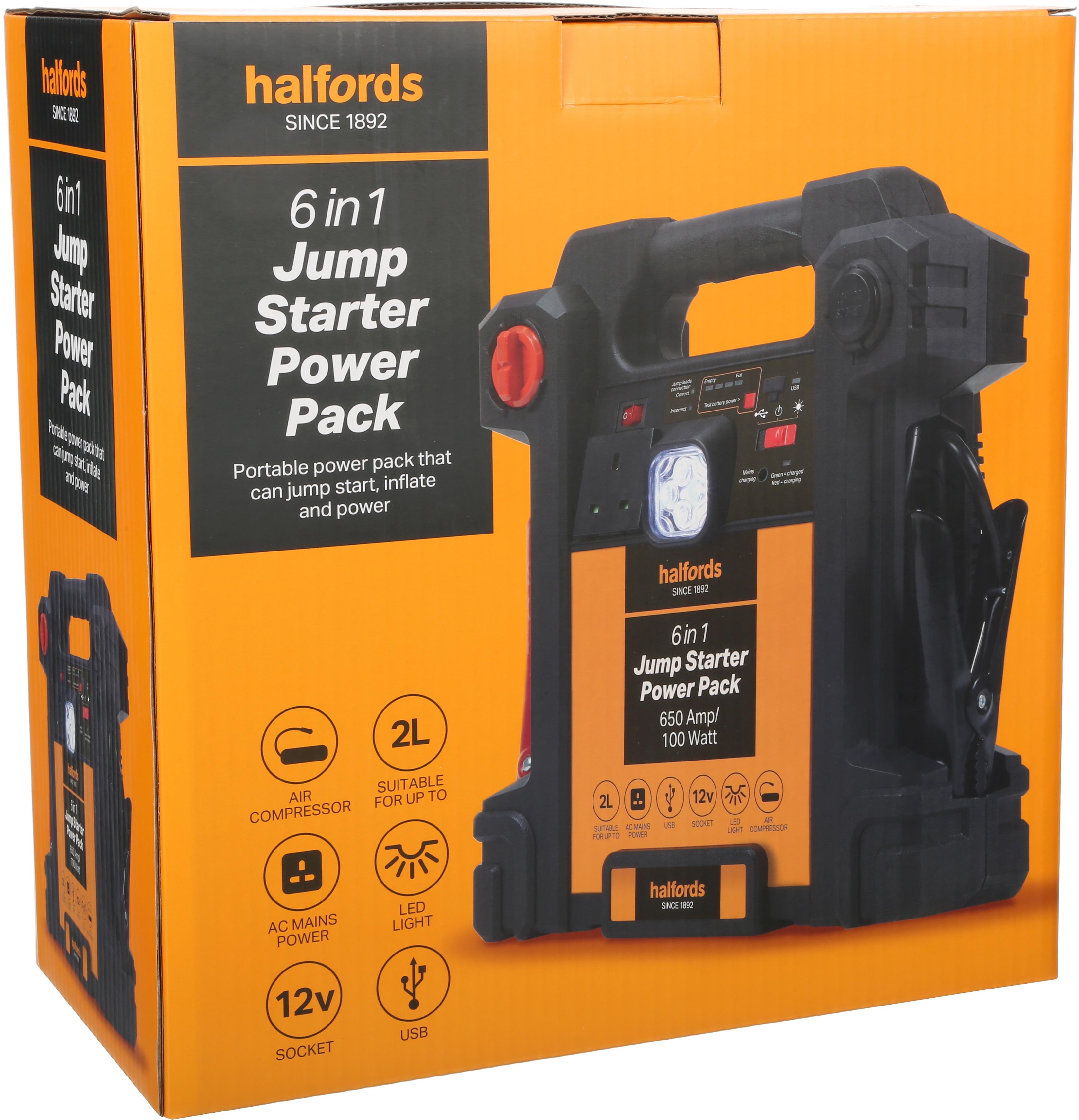 Halfords 6-in-1 Jump Starter Power Pack
