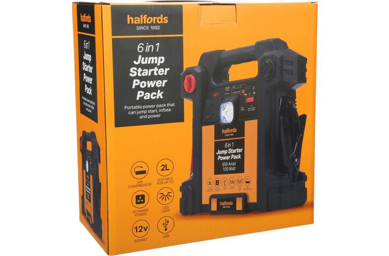 Halfords 6-in-1 Jump Starter Power Pack Halfords 6-in-1 Jump Starter Power Pack