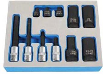 Laser German Vehicle Brake Caliper Socket & Bit Set 11Pc