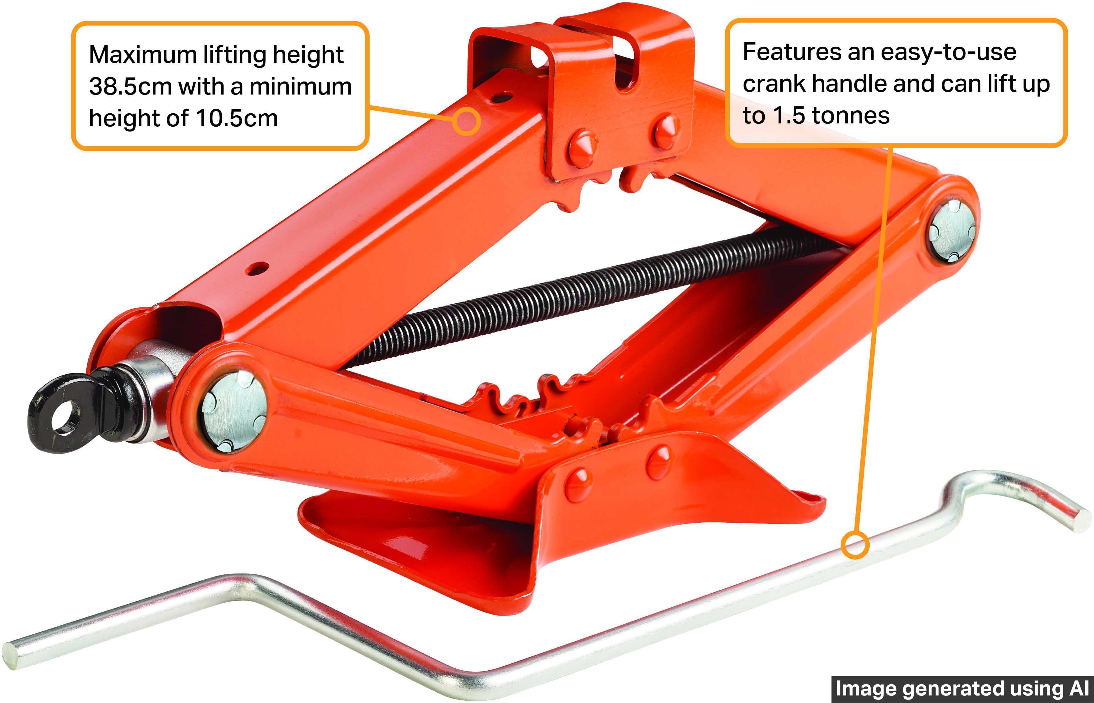 Halfords 1.5 Tonne Scissor Jack