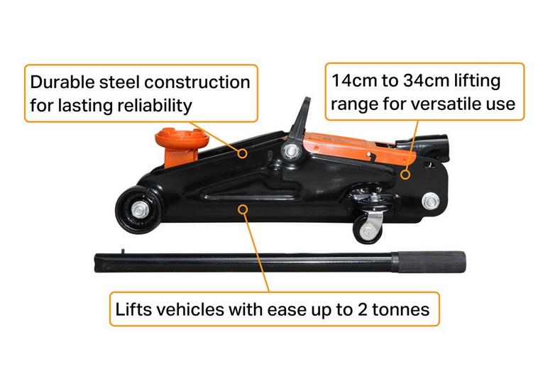 Halfords 2 Tonne Hydraulic Trolley Jack Halfords 2 Tonne Hydraulic Trolley Jack
